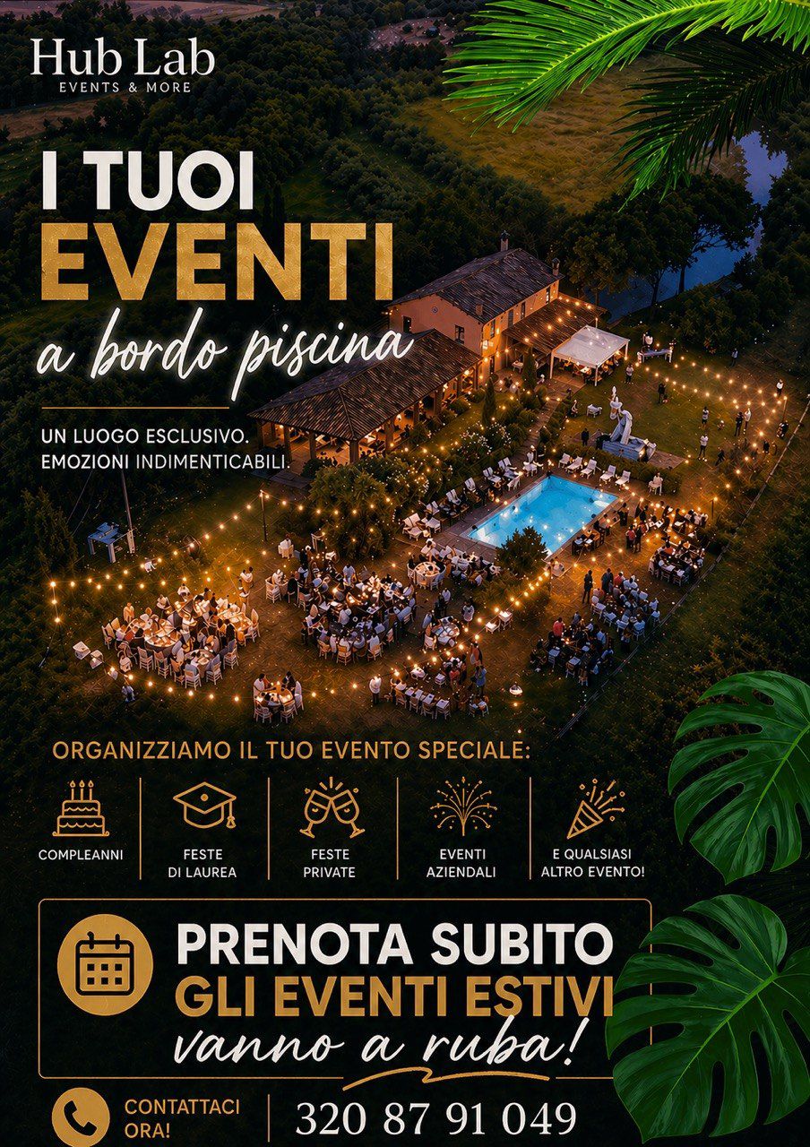 I tuoi eventi a bordo Piscina